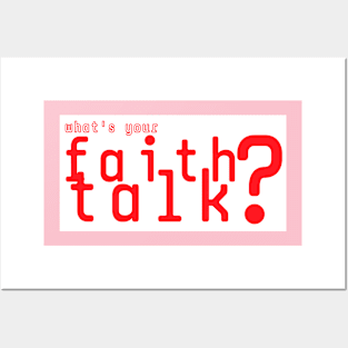 What's your faith talk Posters and Art